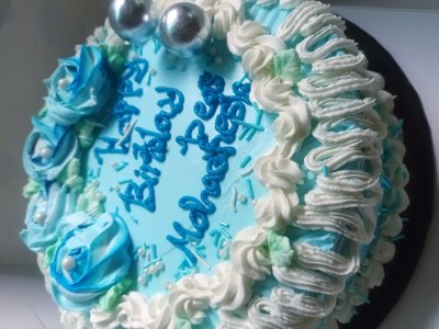 Eggless Blueberry Vegan Cake