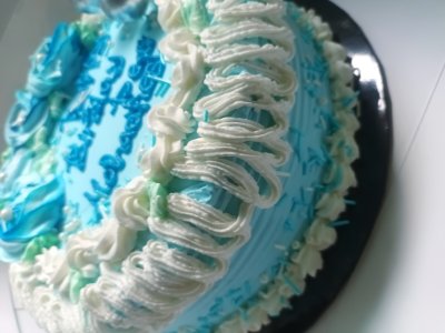 Eggless Blueberry Vegan Cake