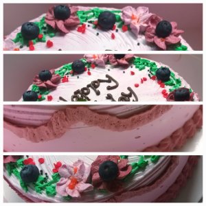 Eggless Blueberry Vegan Cake