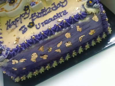 Eggless Blueberry Vegan Cake