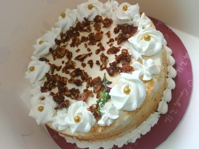 Eggless Butterscotch Vegan Cake