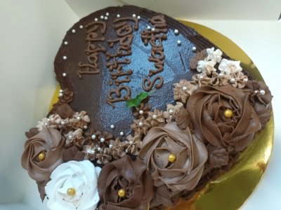 Eggless Chocolate Fudge Vegan Cake