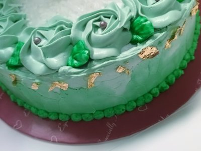 Eggless Pandan Butter Vegan Cake