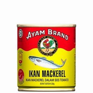 ayam brand mackerel in tomato sauce 230g